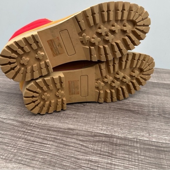 ANTHROPOLOGY CECILIA NY TILDEN woman tan luxury work boot with colorful top 9M - Picture 12 of 13